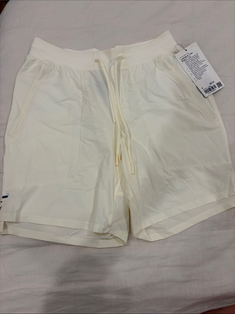 Lululemon Cream License To Train Shorts
